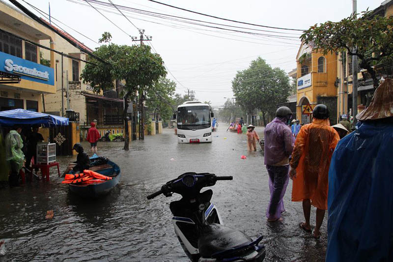 A typhoon hit the city of Da Nang, which is on Vietnam's central coast, two days before we arrived.