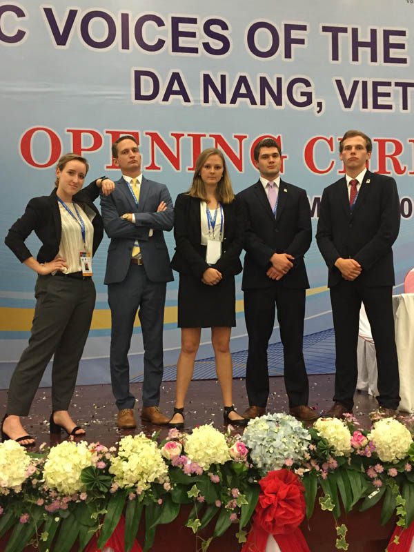 (l-r) Emma Jackson, Liam Simkins-Walker, Kathleen Marsh, Peyton Roth and Noah Zimmerman