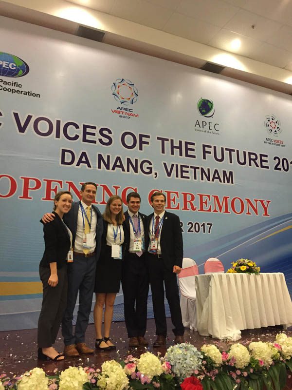 Opening ceremonies of the Voices of the Future Program - students from every APEC member economy gathered to talk about issues important to the youth in the Asia-Pacific region