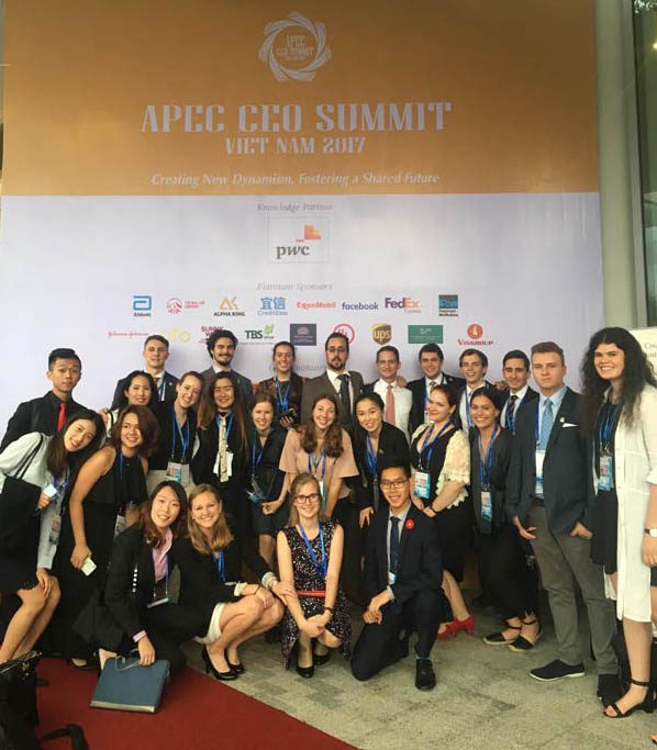 U.S. delegates with delegates from Australia, Russia, Mexico, Canada, New Zealand, and China