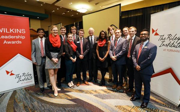 The Riley Institute Advance Team and Gov McMaster at the thirteenth annual Wilkins Awards Dinner