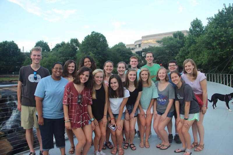 The freshman scholars are pictured here
