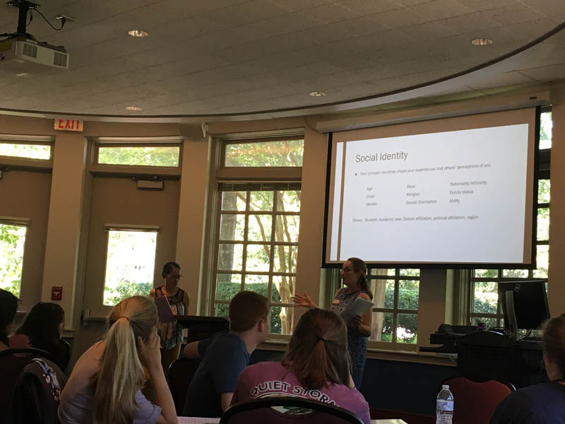 Scholars are addressed by Emilee O'Brien on the topic of implicit bias