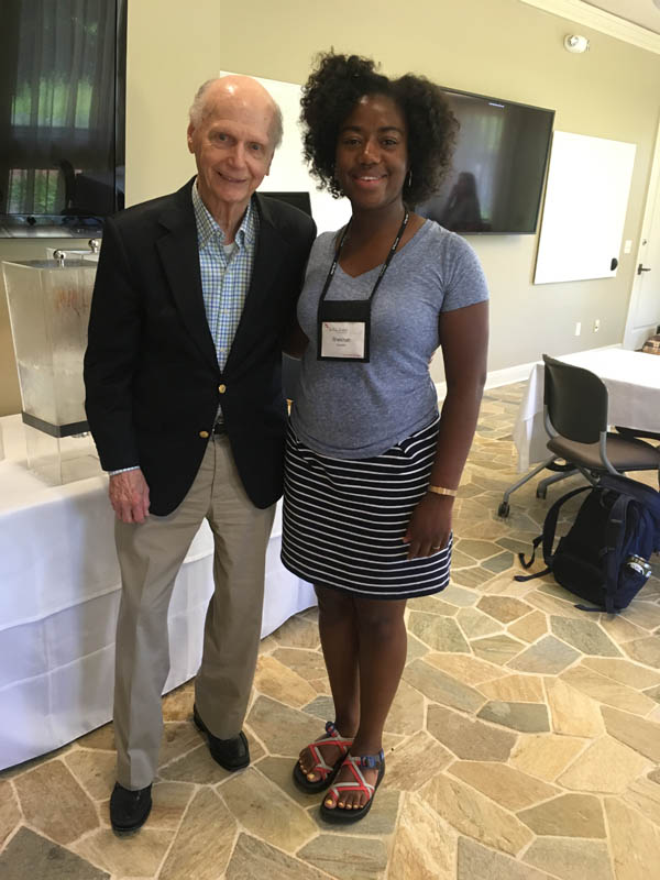 Secretary Riley and Shekinah Lightner