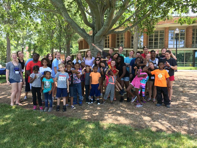 The scholars and counselors are pictured here after a picnic with students from Poe Mill Achievement Center