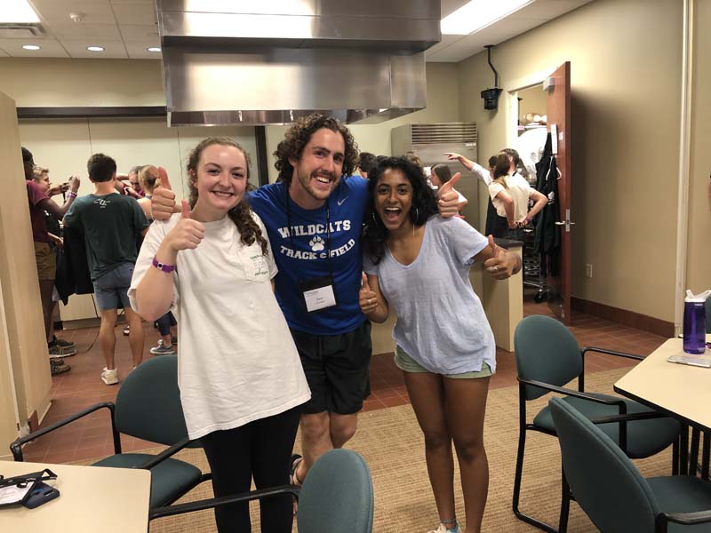 (l-r) Anna Rayfield, Zachary Hughes and Abby Mathai