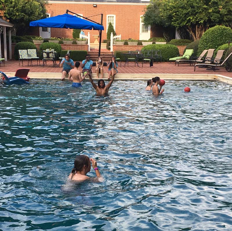 Pool party at White Oaks