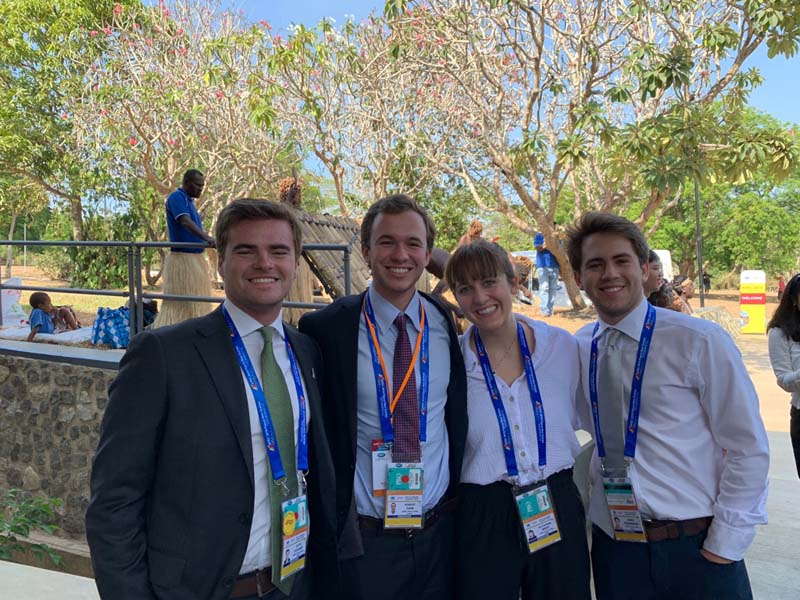 (l-r): David Cousar, Rob Cain, Katherine West and Jackson Robinson