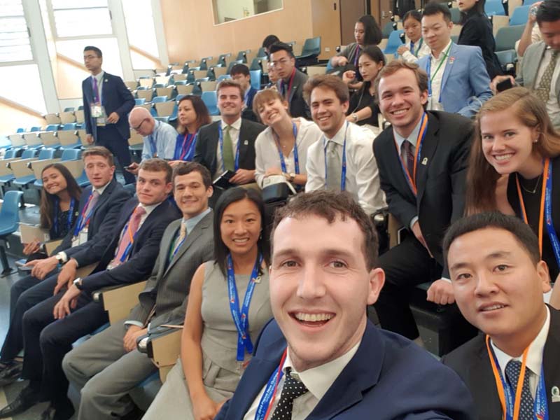 The U.S. delegation with student delegations from other APEC member economies