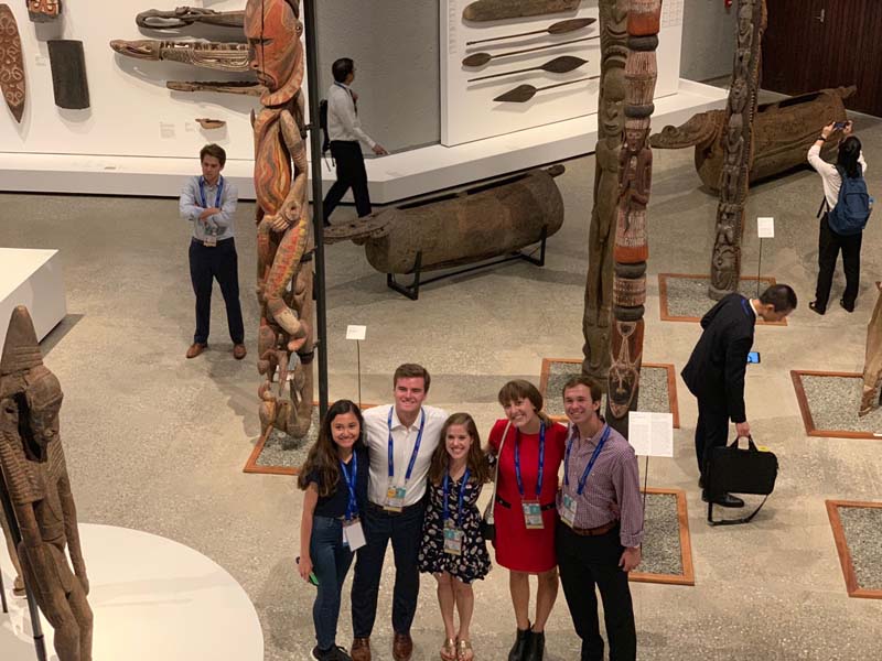 (l-r): David Cousar, Mary Bradley Pazdan, Katherine West and Rob Cain at the National Museum