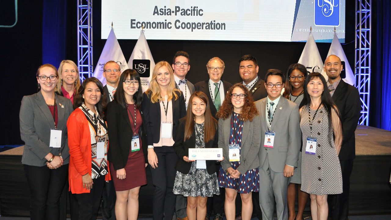Furman students at APEC Voices of the Future program