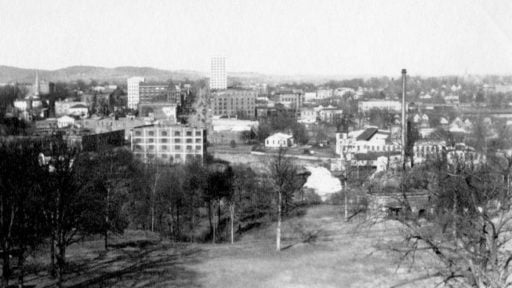 View of downtown Greenville from 1800s