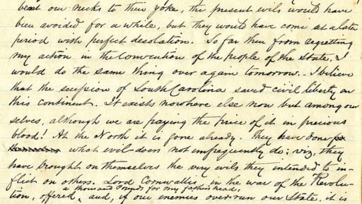 old piece of writing