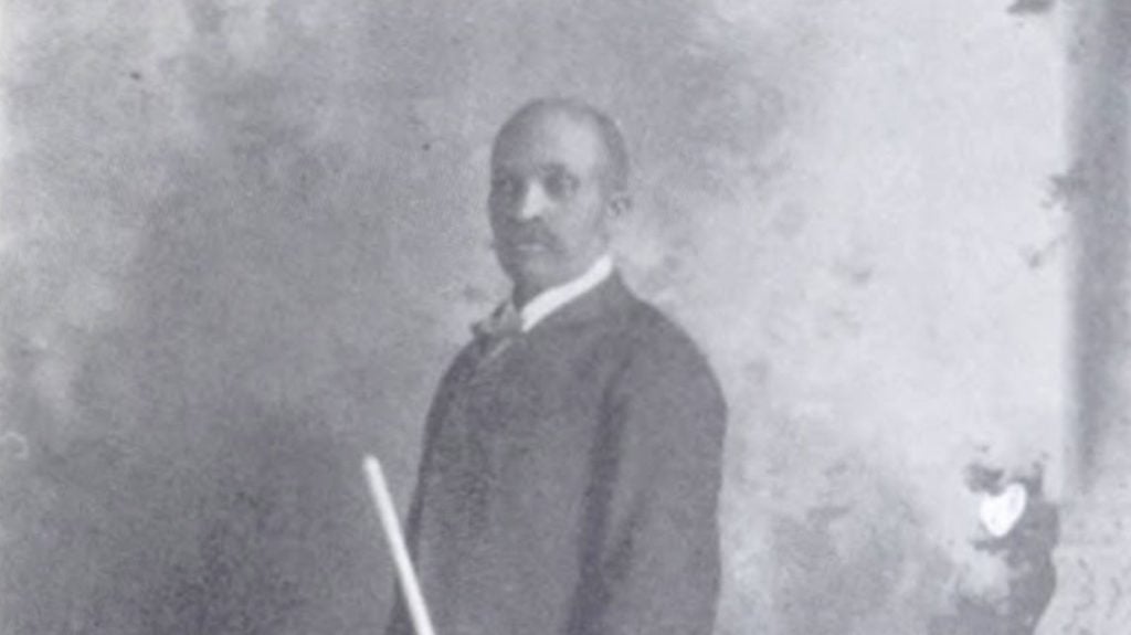 black and white photo of an African America man