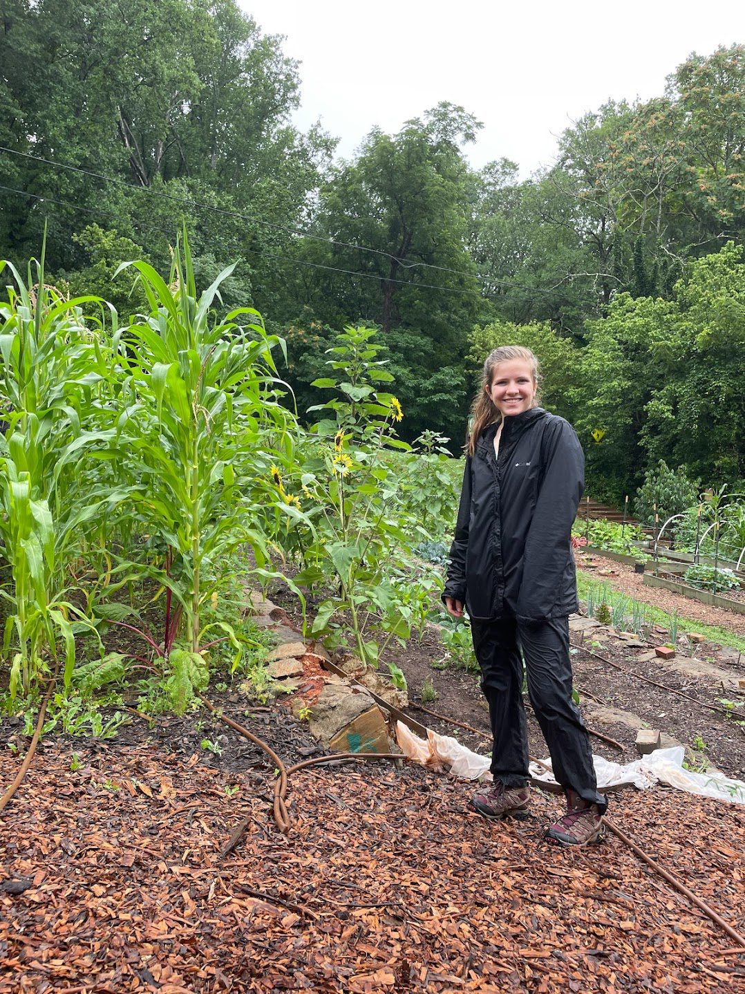 Gabby Fehler '24 is the Summer 2023 Shi Institute Agriculture Fellow at Sustaining Way in Greenville.