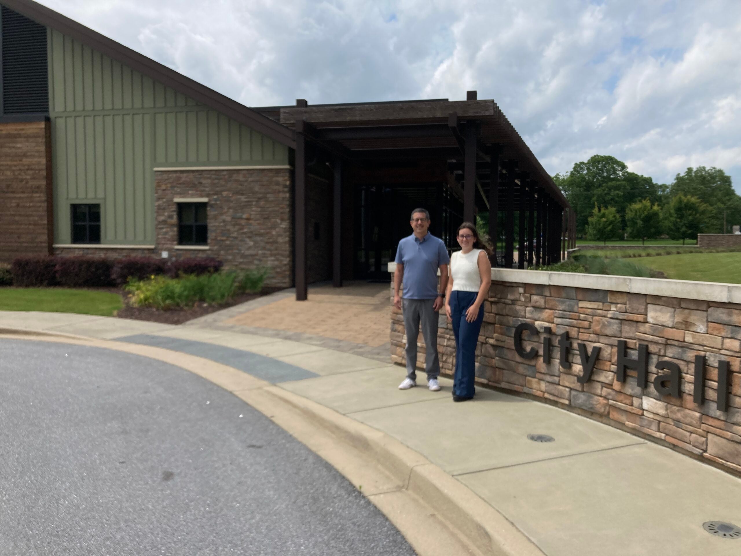 Haley Hopkins '23 at TR City Hall