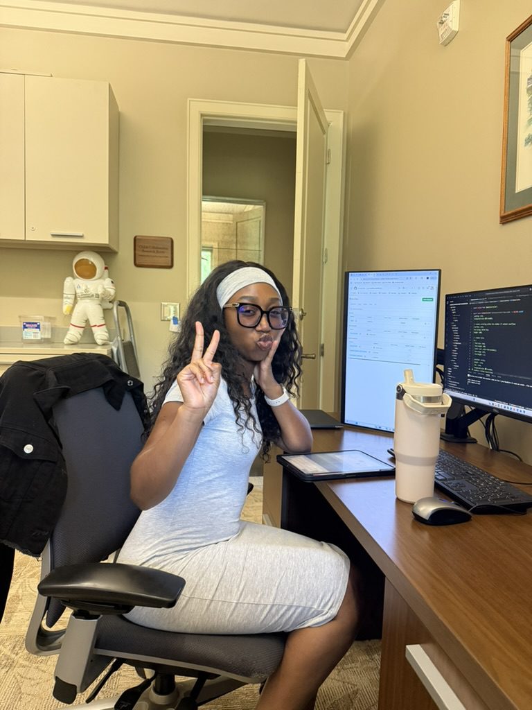 Tanya Masvimbo in the Applied Research Office.