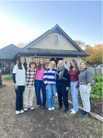 Students with author Robin Wall Kimmerer