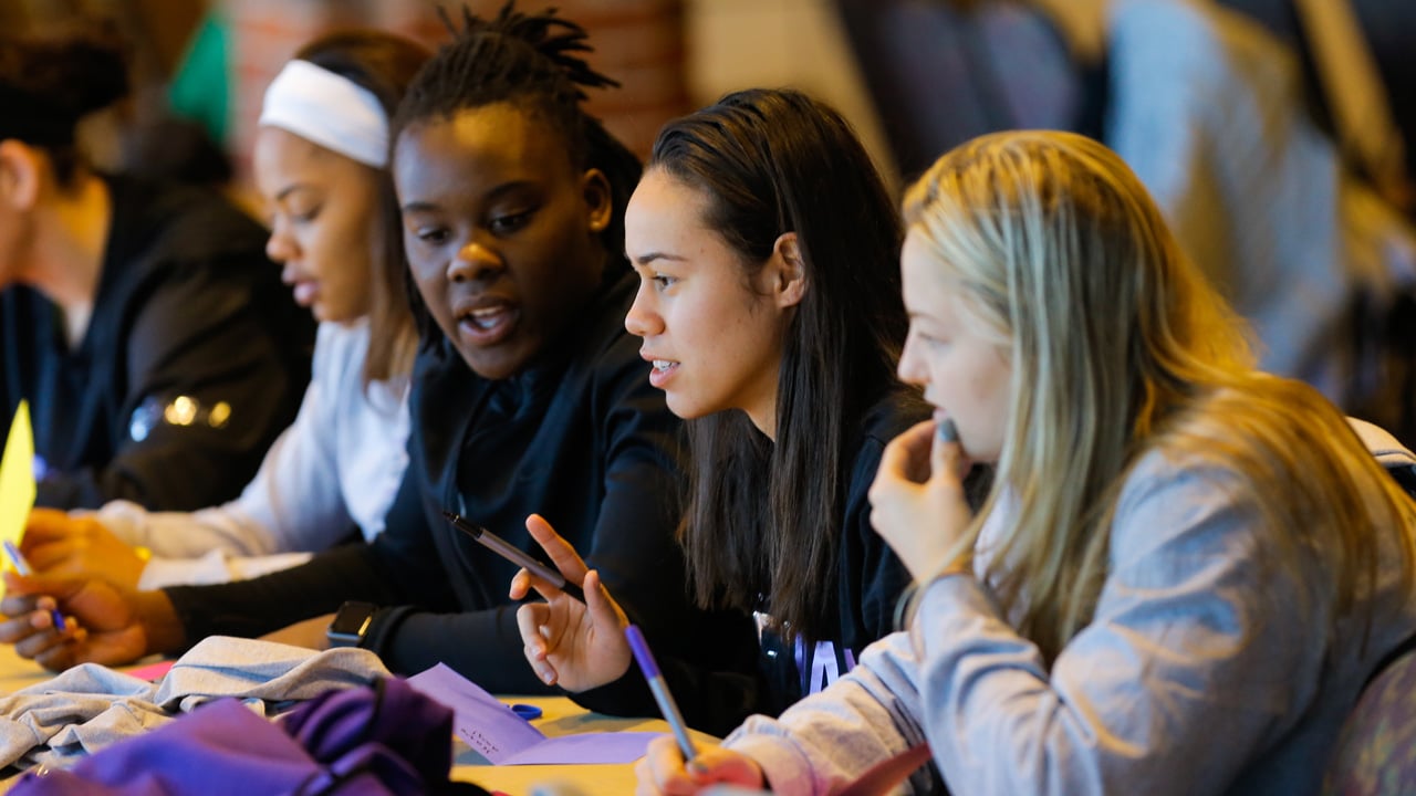 Students chatting