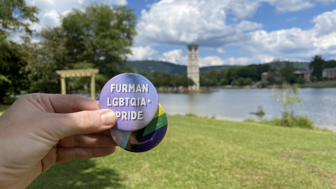 Furman LGBTQIA buttons