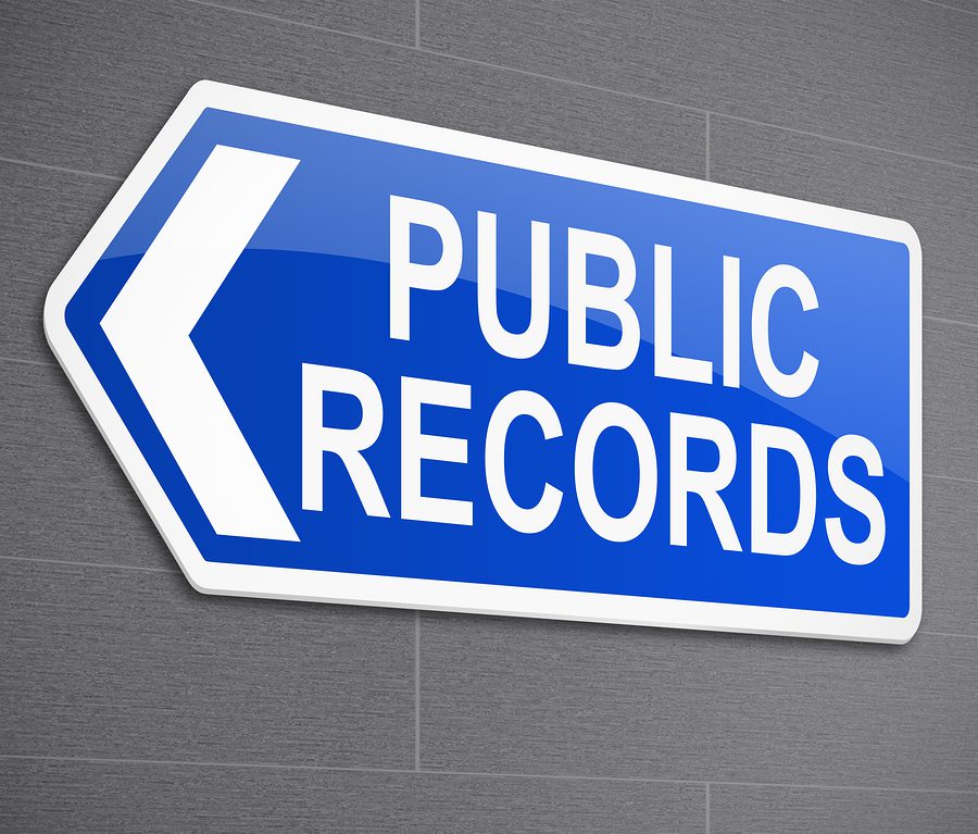 Public Record sign