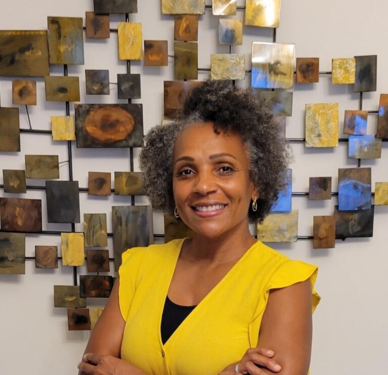 A headshot of Sandra Goff