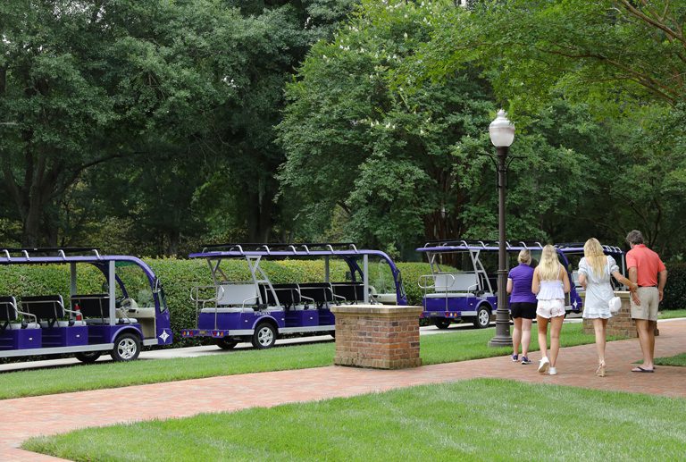 Enjoy a guided golf cart ride on your on-campus tour starting at Hartness