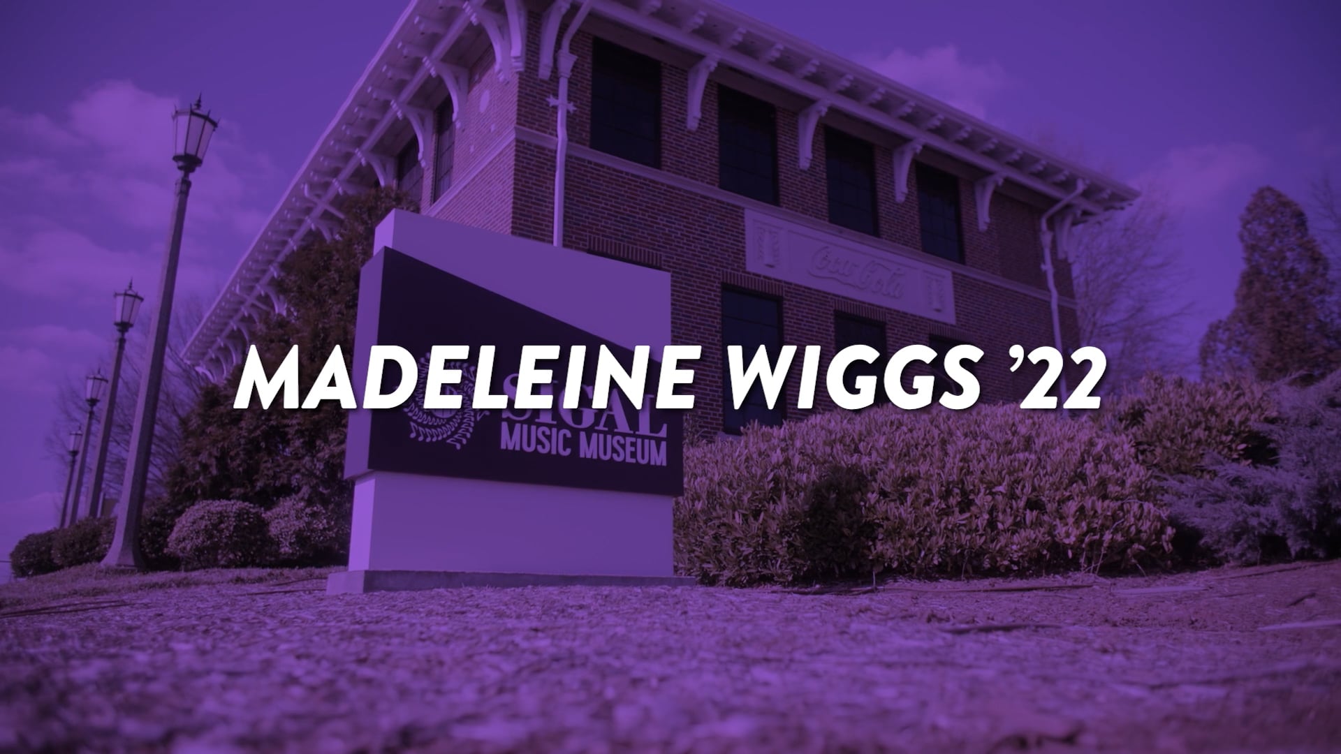 Video for Madeleine Wiggs