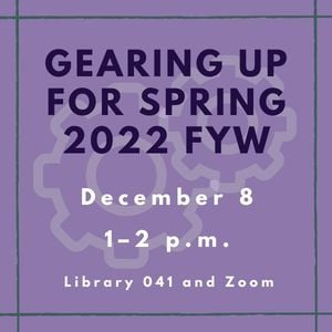 Image of Gearing Up for Spring workshop with dates and times.